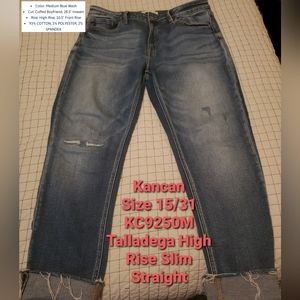 KanCan Talladega High Rise Slim Straight Jeans